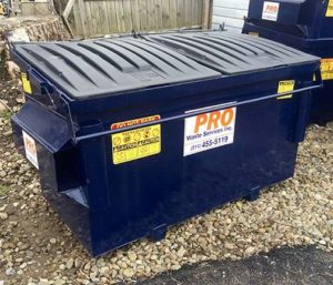 front and rear containers 2yd