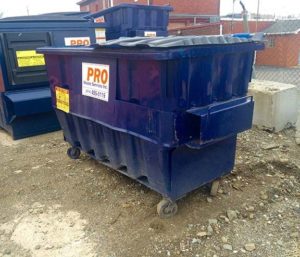 front and rear containers 2yd
